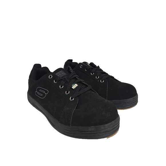 Skechers Other - Skechers Men's Steel Toe Steel Plate Skate Safety Work Shoes 99992001 Black 13M